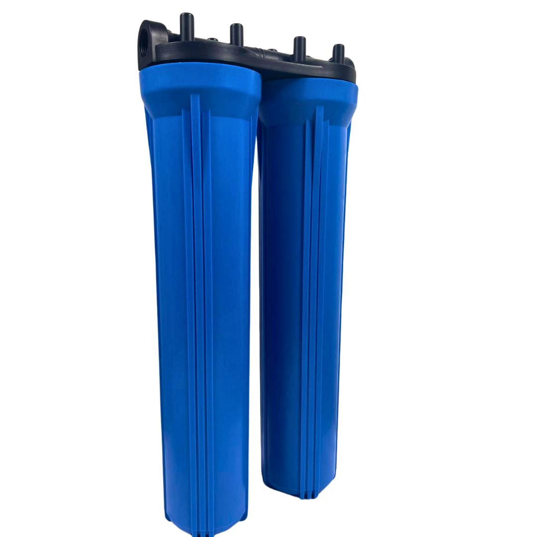 20" 2-Stage Big Blue Water Filter Housing Set
