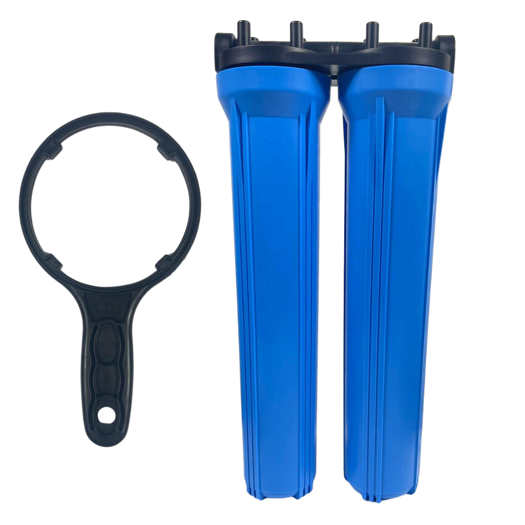 20" 2-Stage Big Blue Water Filter Housing Set