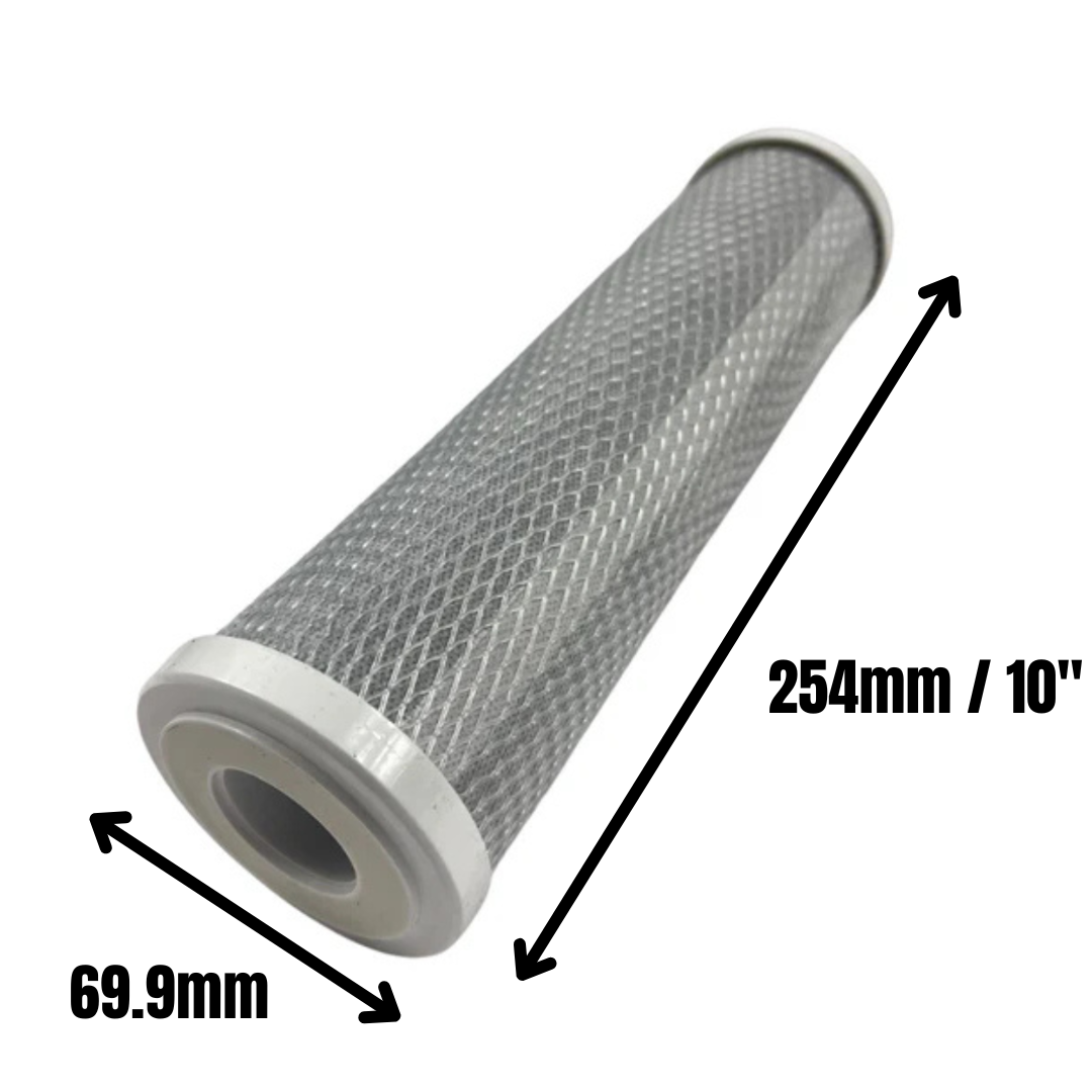 10 Inch Standard Coal Activated Carbon Block Filter Cartridge