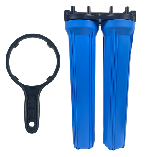 20" 2-Stage Big Blue Water Filter Housing Set