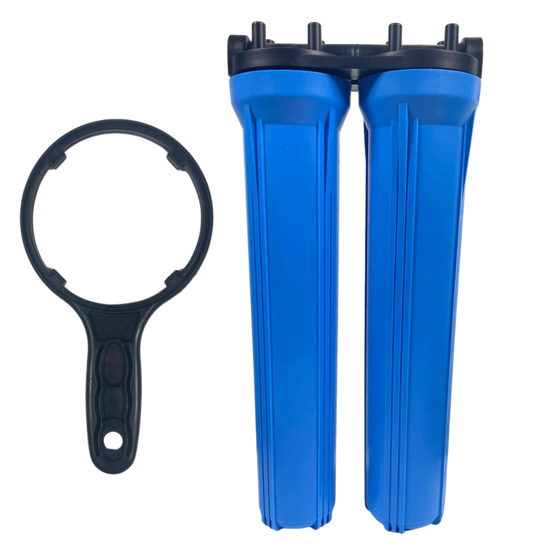 20" 2-Stage Big Blue Water Filter Housing Set
