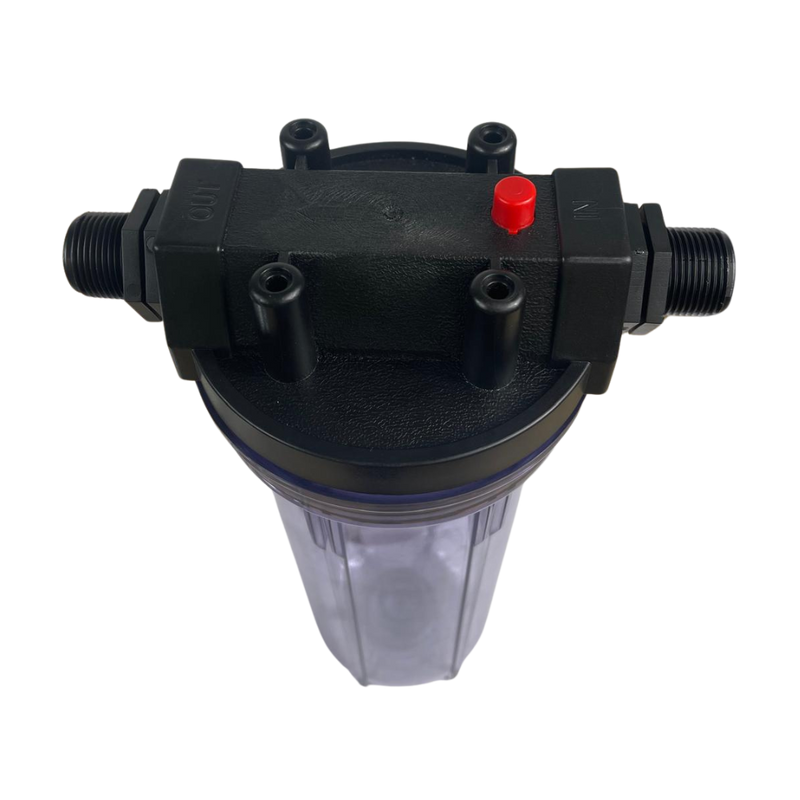 10" Water Filter Housing Kit – Fits 10" x 2.75" Cartridges, ¾" BSP + Hose Connectors